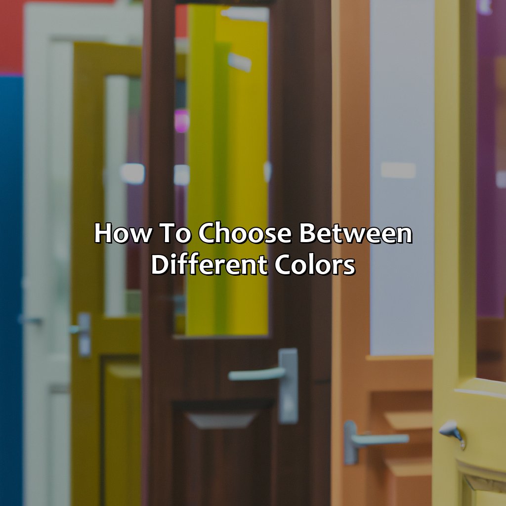 How To Choose Between Different Colors  - What Color To Paint Interior Doors, 