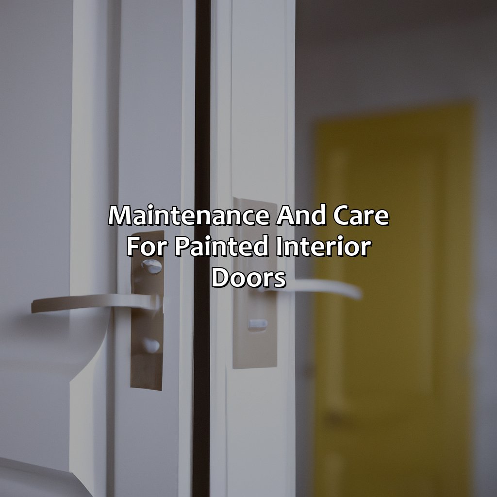 Maintenance And Care For Painted Interior Doors  - What Color To Paint Interior Doors, 