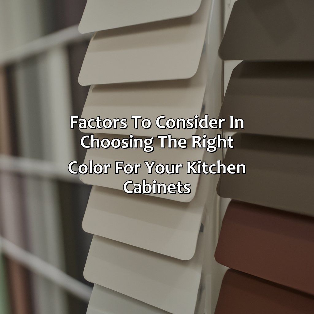 Factors To Consider In Choosing The Right Color For Your Kitchen Cabinets  - What Color To Paint Kitchen Cabinets, 
