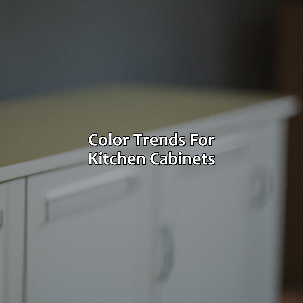 Color Trends For Kitchen Cabinets  - What Color To Paint Kitchen Cabinets, 