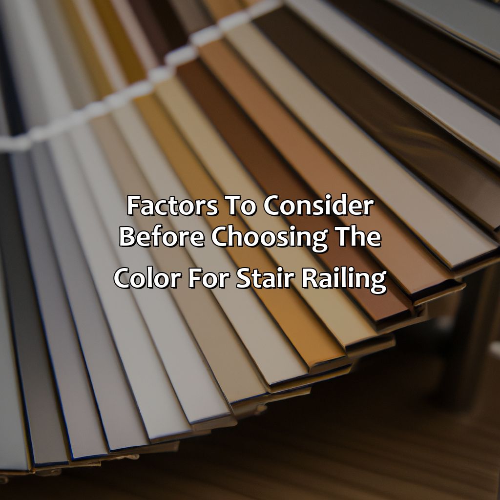 Factors To Consider Before Choosing The Color For Stair Railing  - What Color To Paint Stair Railing, 