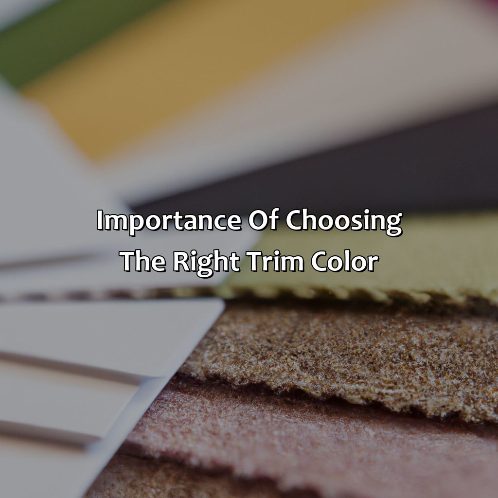 Importance Of Choosing The Right Trim Color  - What Color To Paint Trim, 
