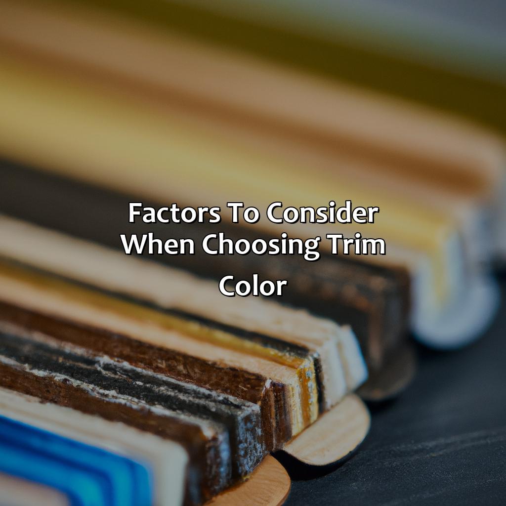 Factors To Consider When Choosing Trim Color  - What Color To Paint Trim, 