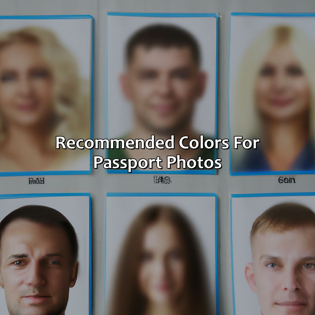 Recommended Colors For Passport Photos  - What Color To Wear For Passport Photo, 