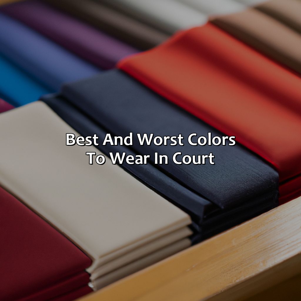 Best And Worst Colors To Wear In Court  - What Color To Wear To Court, 