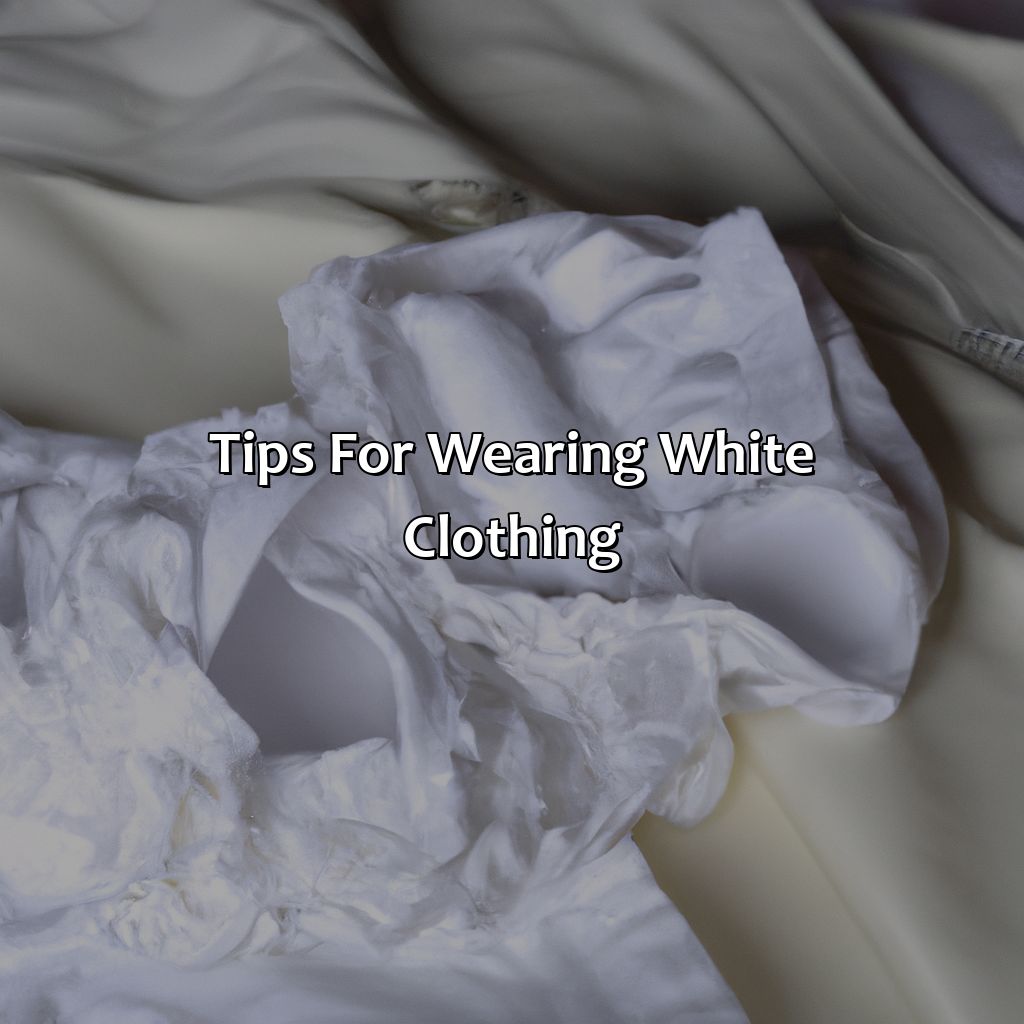 Tips For Wearing White Clothing  - What Color To Wear Under White, 