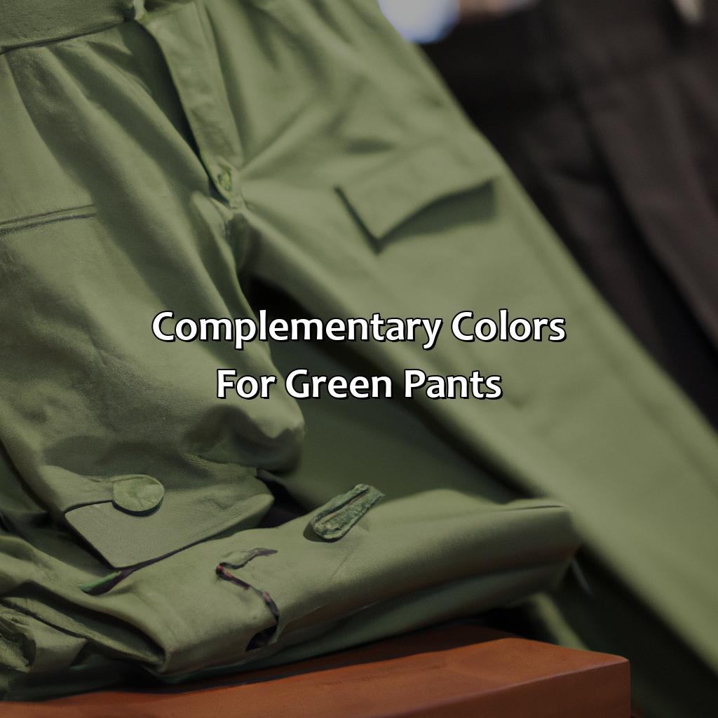 Complementary Colors For Green Pants  - What Color To Wear With Green Pants, 