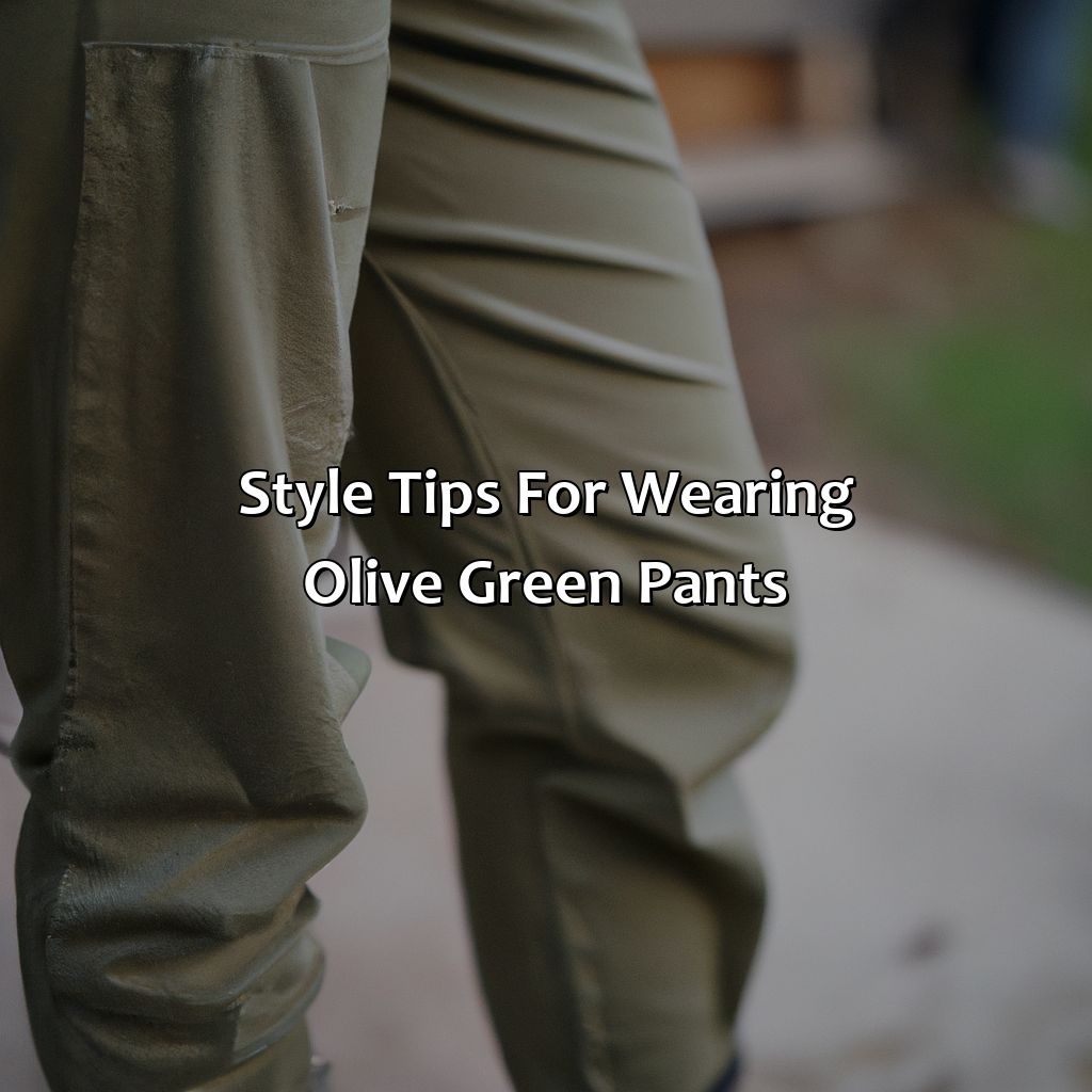 Style Tips For Wearing Olive Green Pants  - What Color To Wear With Olive Green Pants, 