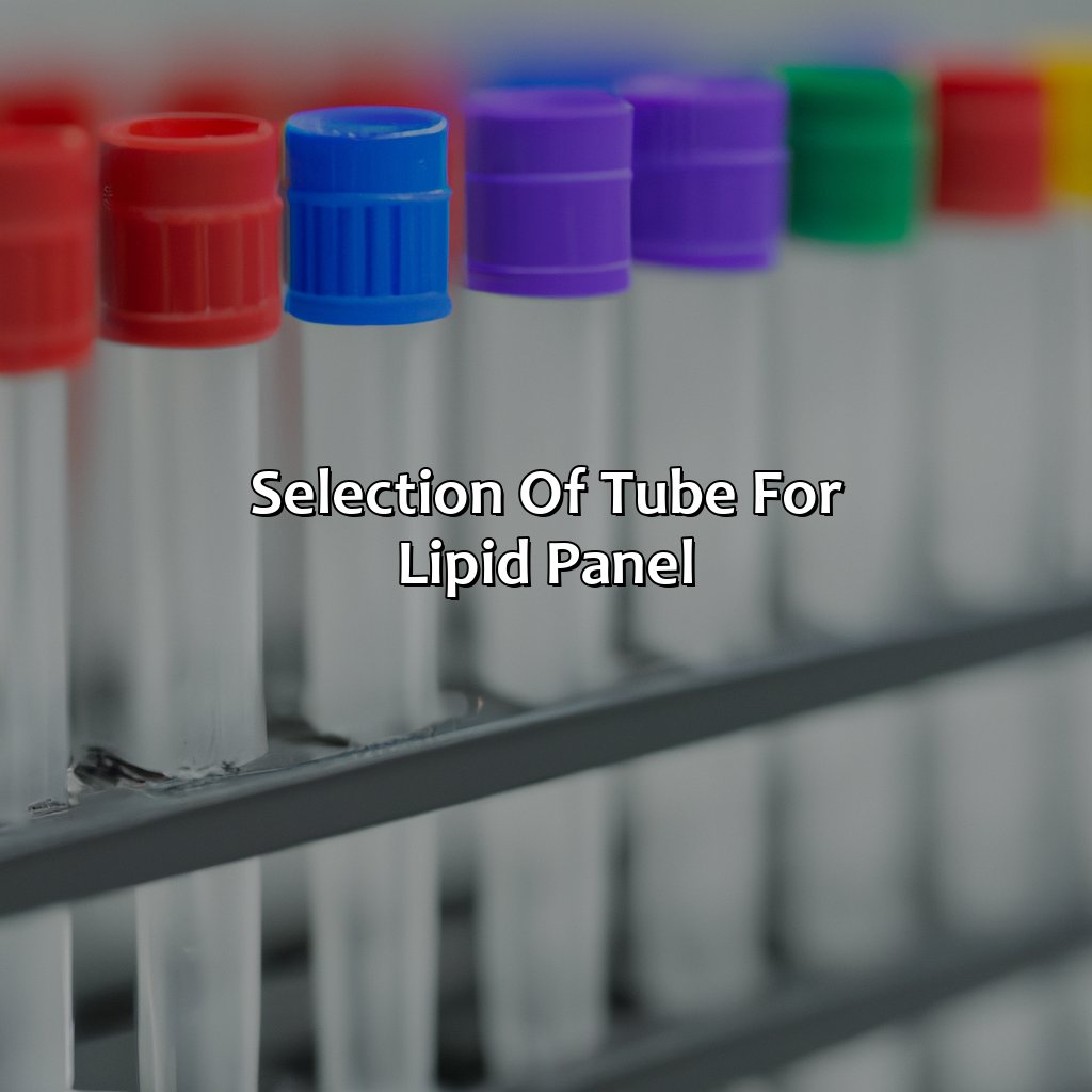 Selection Of Tube For Lipid Panel  - What Color Tube For Lipid Panel, 