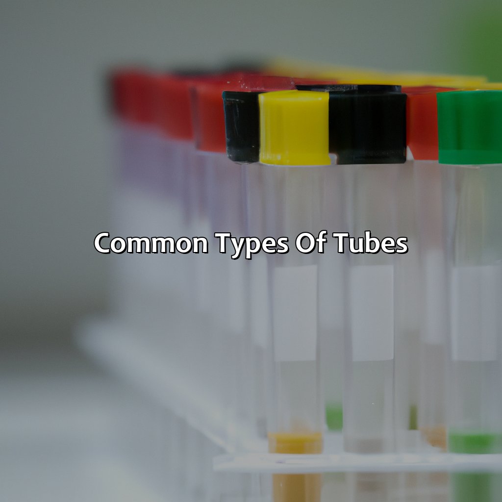 Common Types Of Tubes  - What Color Tubes For Lab Tests, 