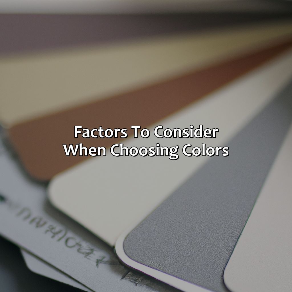 Factors To Consider When Choosing Colors  - What Colors Go With, 