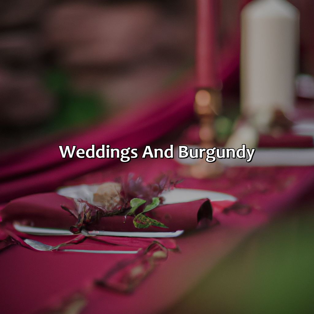 Weddings And Burgundy  - What Colors Go With Burgundy, 