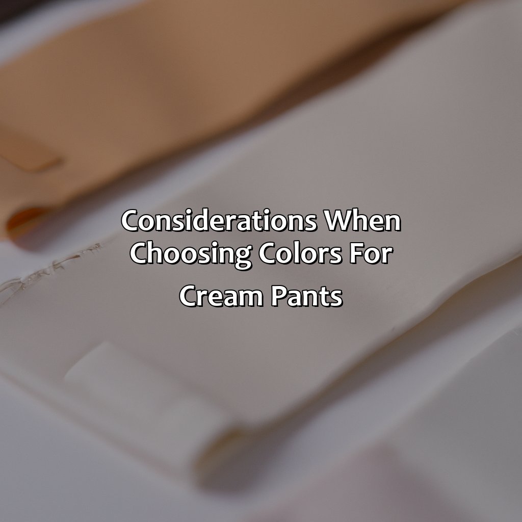 What Colors Go With Cream Pants - colorscombo.com