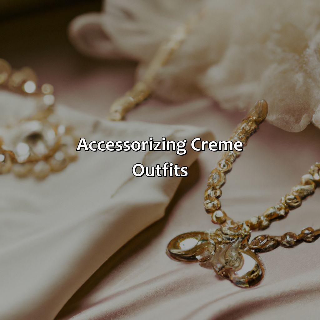 Accessorizing Creme Outfits  - What Colors Go With Creme, 