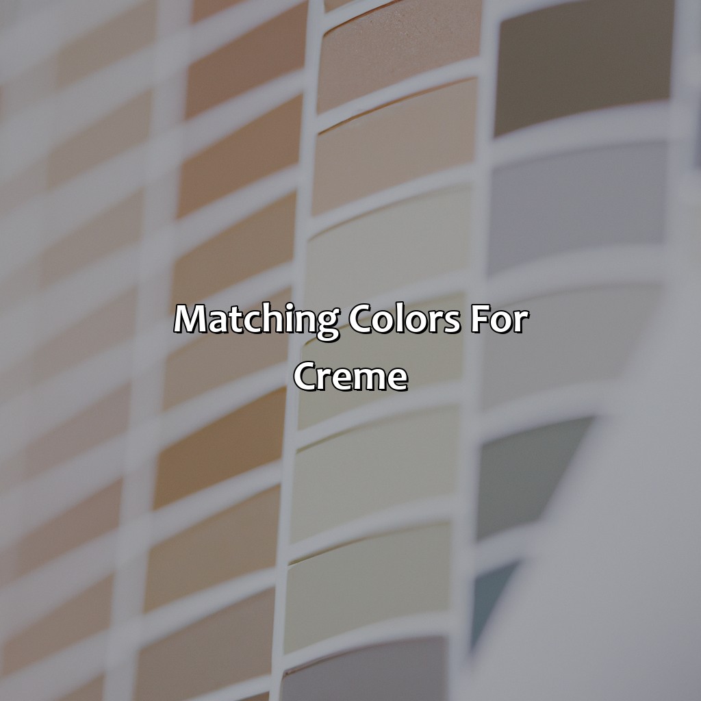 Matching Colors For Creme  - What Colors Go With Creme, 
