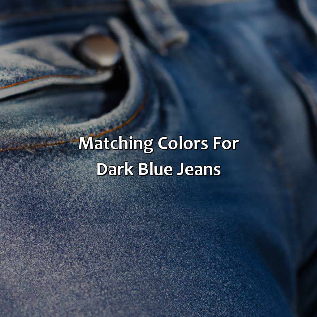 What Colors Go With Dark Blue Jeans - colorscombo.com