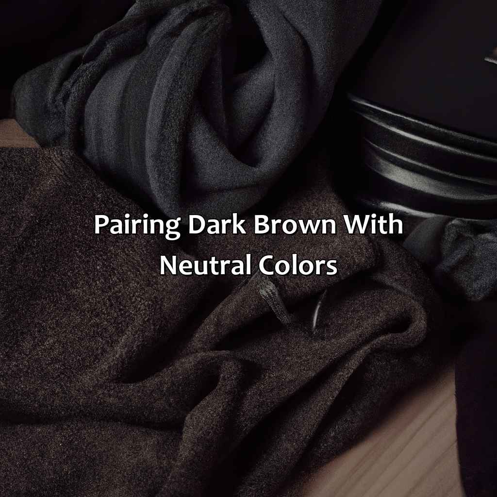 Pairing Dark Brown With Neutral Colors  - What Colors Go With Dark Brown Clothes, 