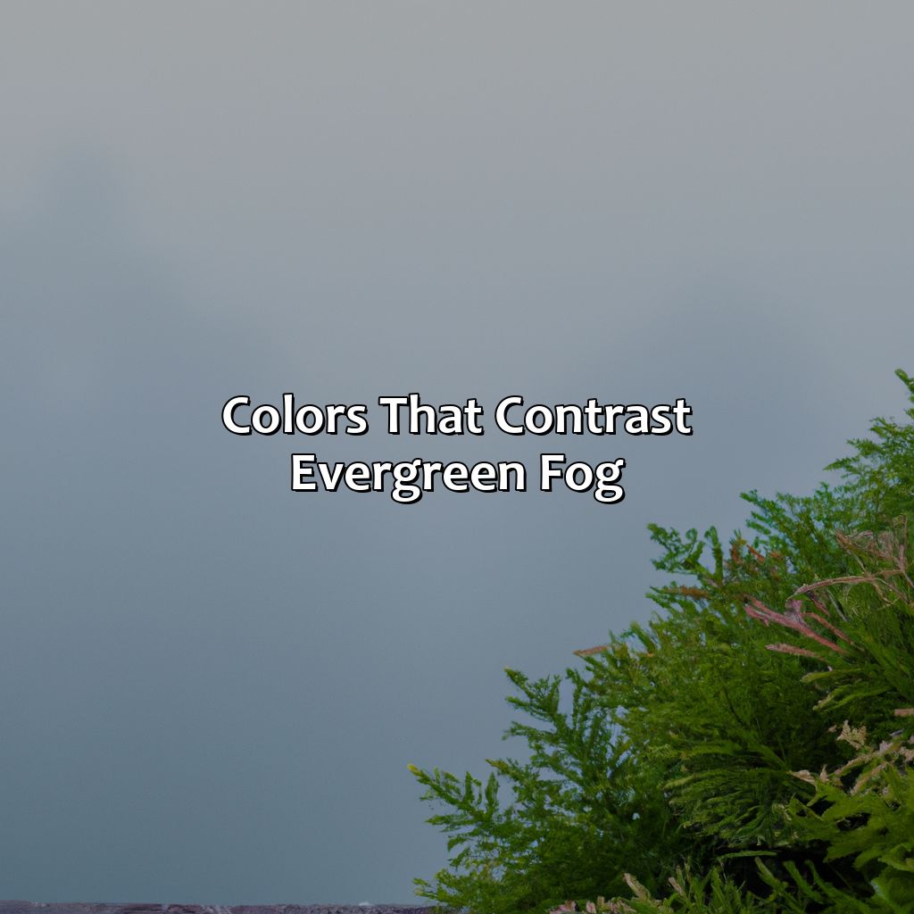 Colors That Contrast Evergreen Fog - What Colors Go With Evergreen Fog, 