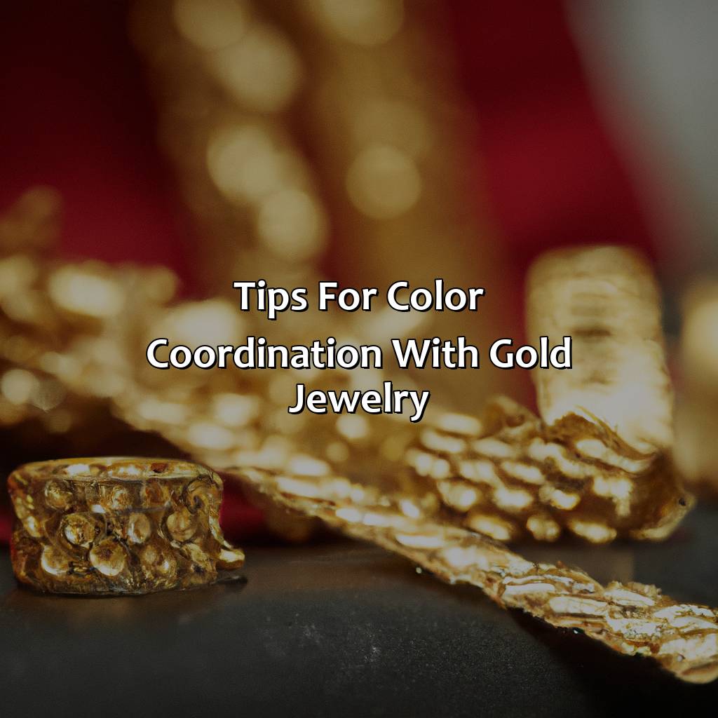 Tips For Color Coordination With Gold Jewelry  - What Colors Go With Gold Jewelry, 