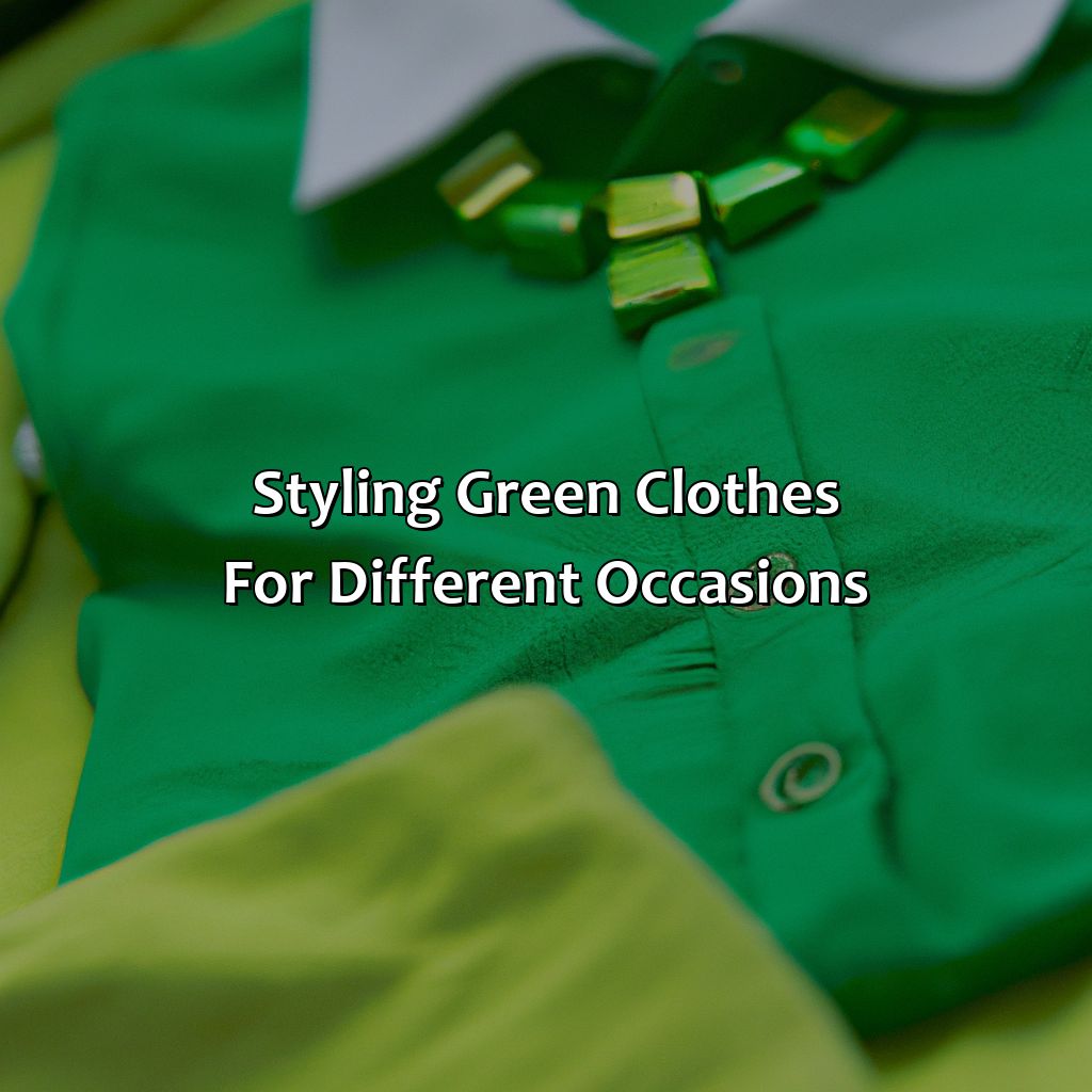 Styling Green Clothes For Different Occasions  - What Colors Go With Green Clothes?, 