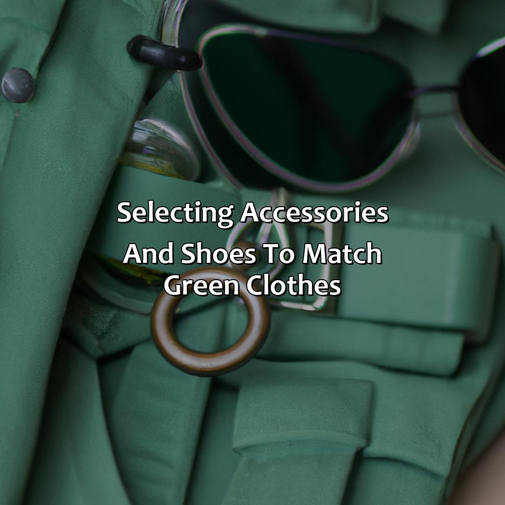 Selecting Accessories And Shoes To Match Green Clothes  - What Colors Go With Green Clothes?, 