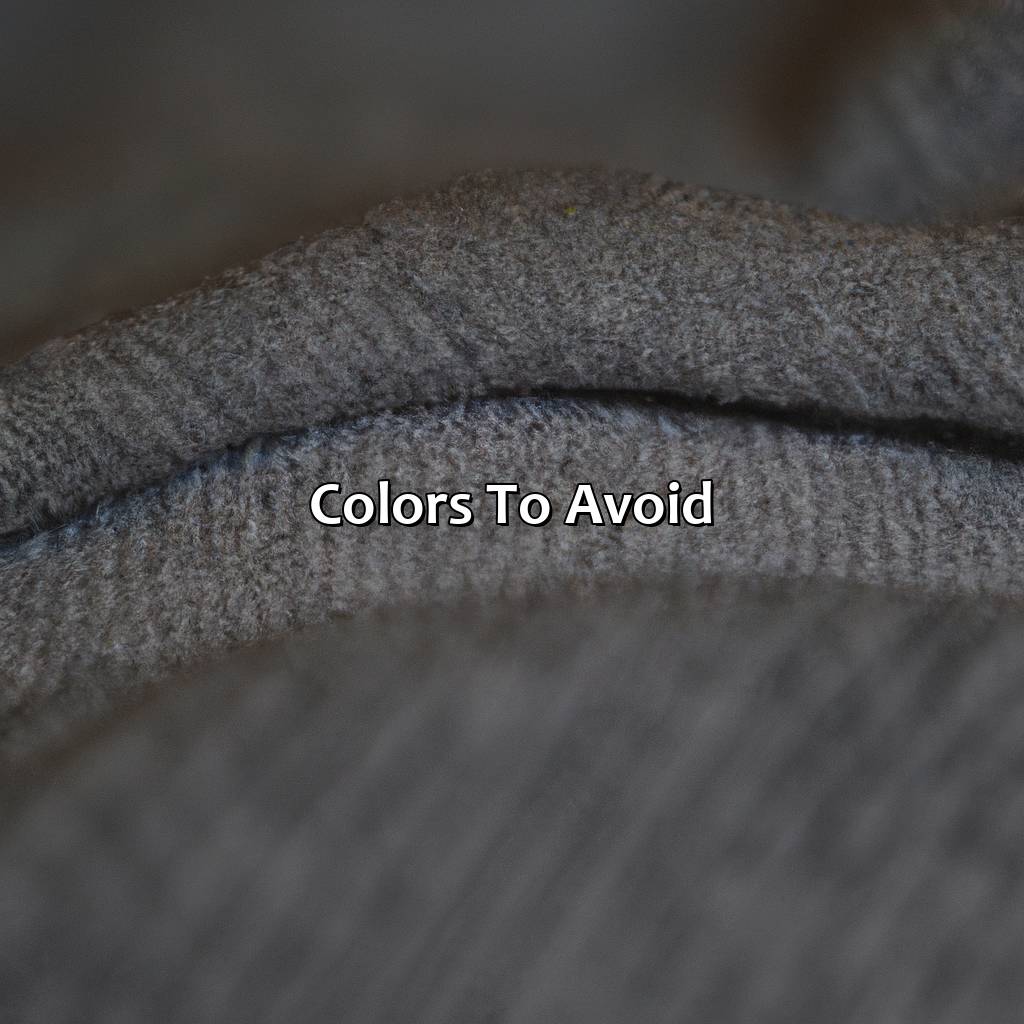 Colors To Avoid  - What Colors Go With Grey Clothes, 
