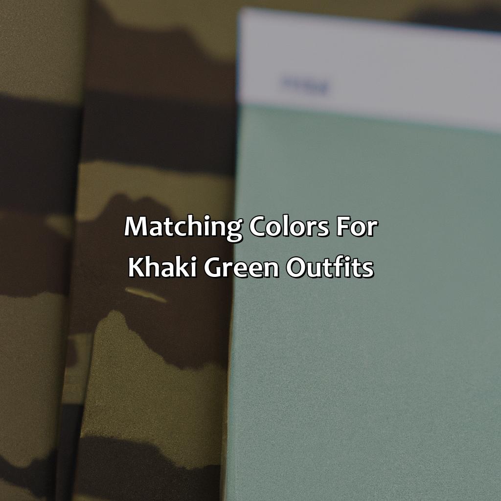 Matching Colors For Khaki Green Outfits  - What Colors Go With Khaki Green, 
