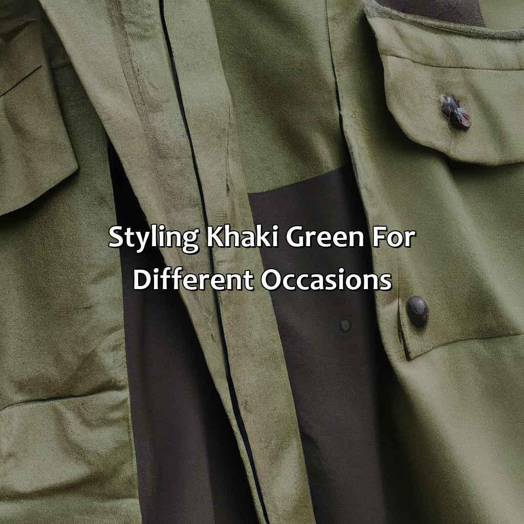 Styling Khaki Green For Different Occasions  - What Colors Go With Khaki Green, 