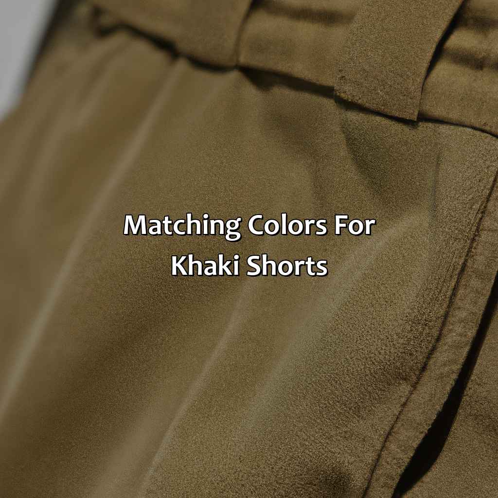 Matching Colors For Khaki Shorts  - What Colors Go With Khaki Shorts, 