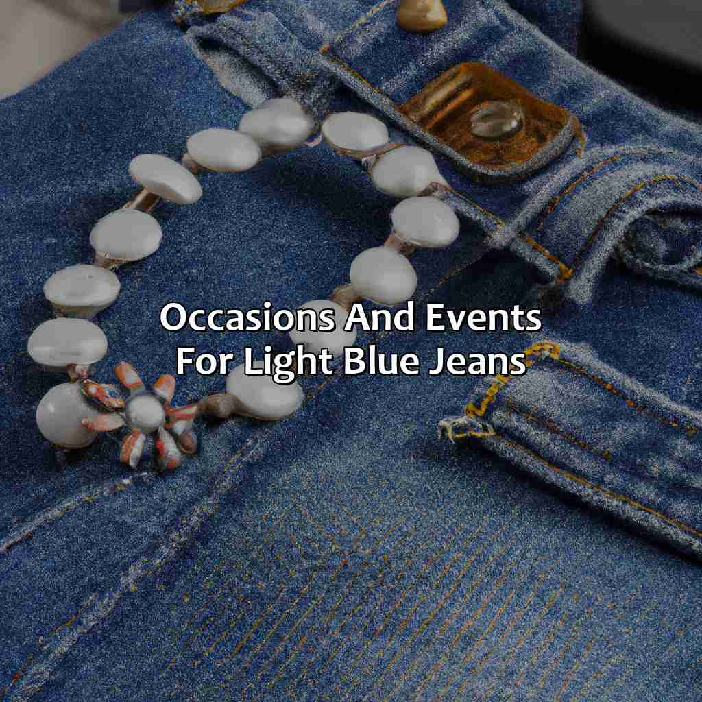 Occasions And Events For Light Blue Jeans  - What Colors Go With Light Blue Jeans, 