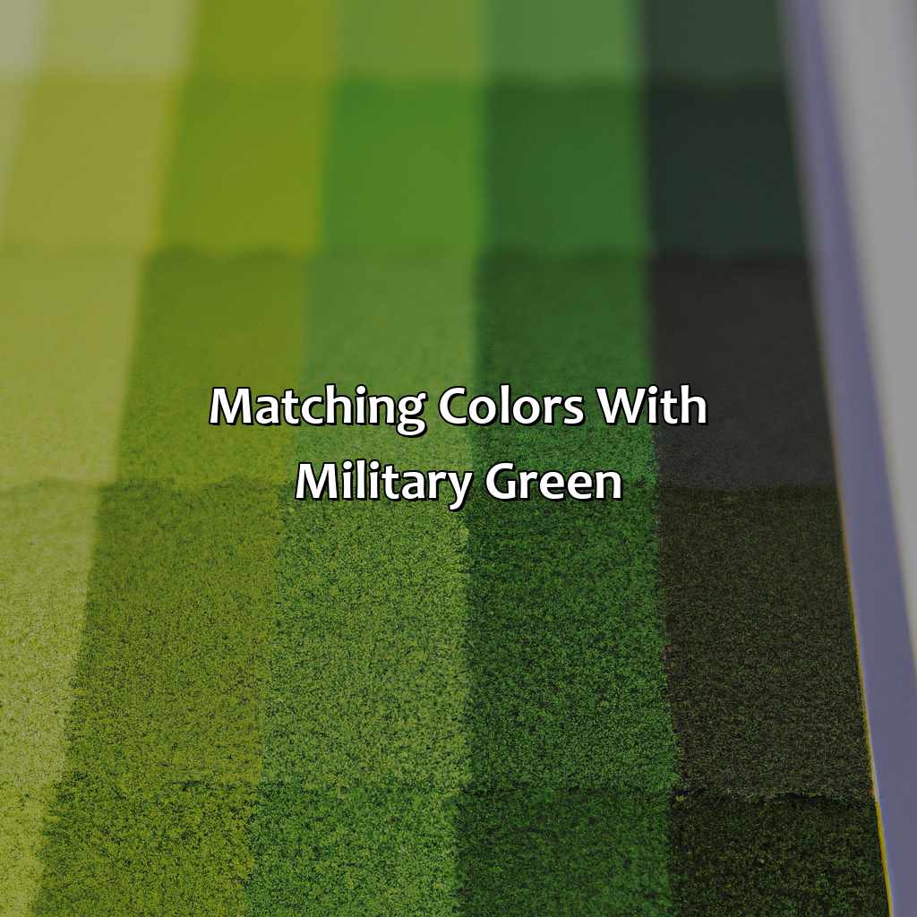 Matching Colors With Military Green  - What Colors Go With Military Green, 