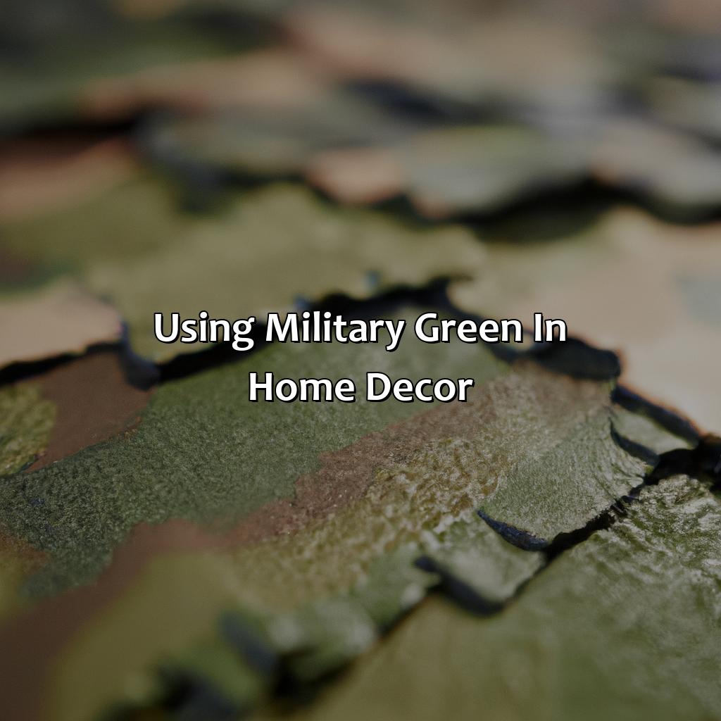 Using Military Green In Home Decor - What Colors Go With Military Green, 