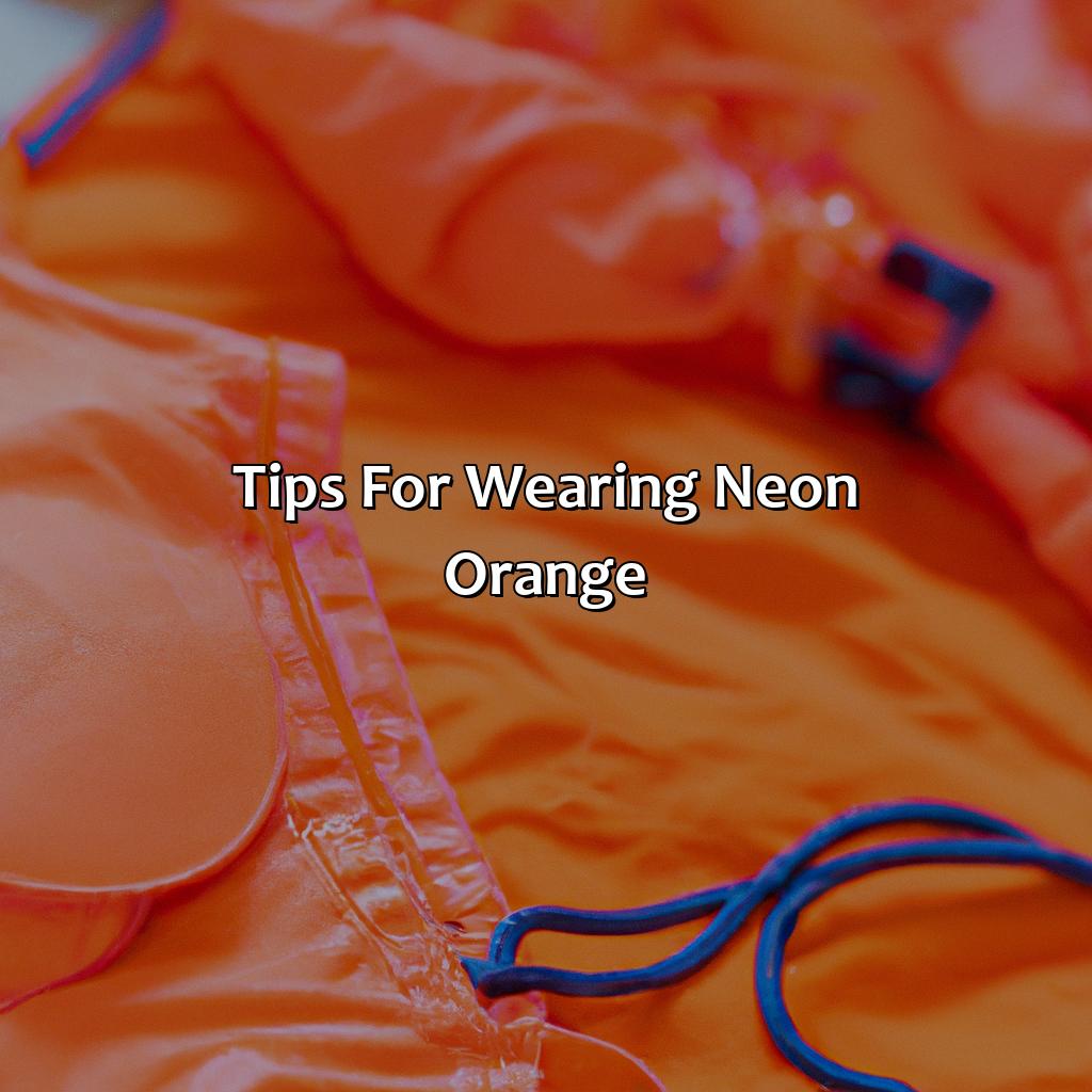 Tips For Wearing Neon Orange  - What Colors Go With Neon Orange, 