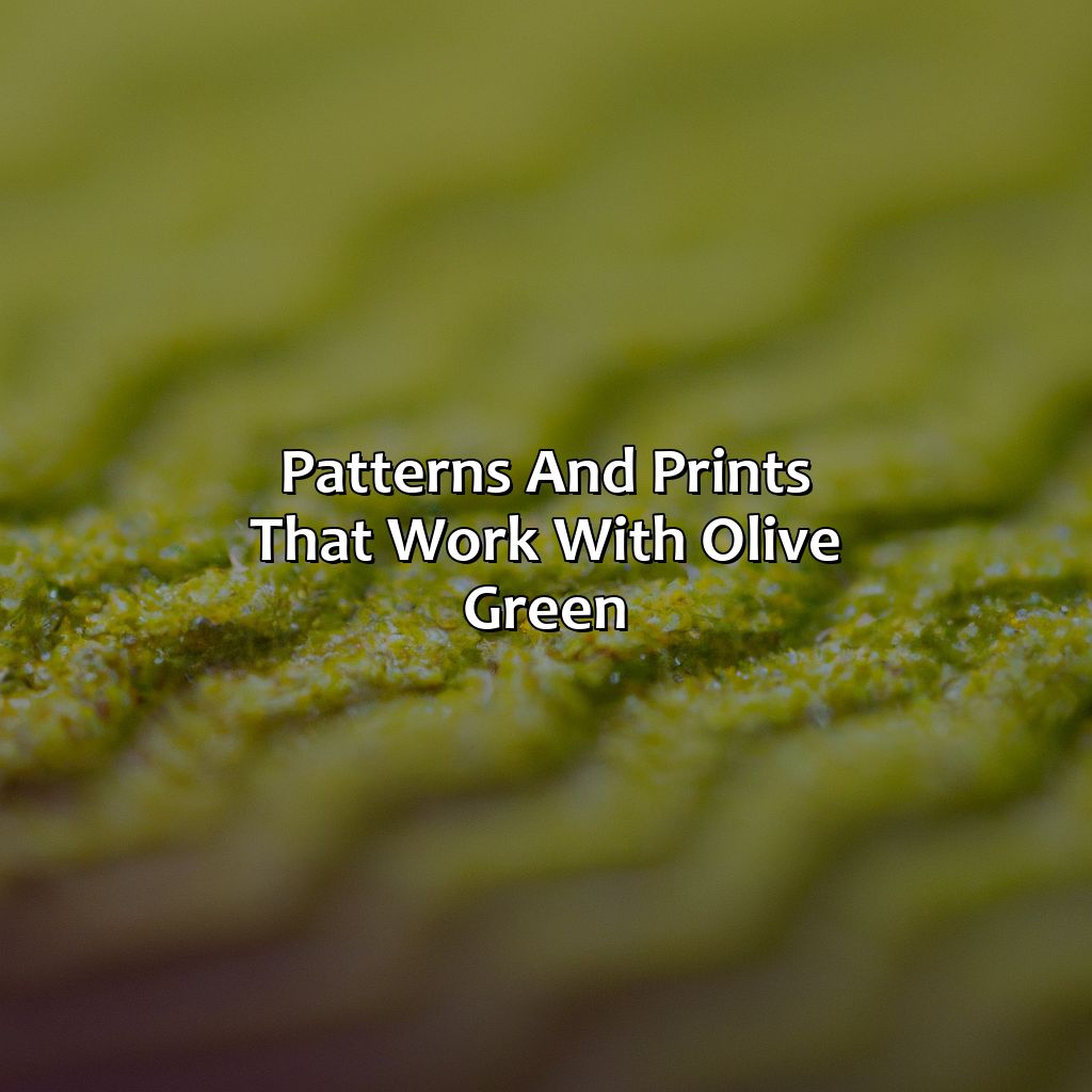 Patterns And Prints That Work With Olive Green  - What Colors Go With Olive Green, 