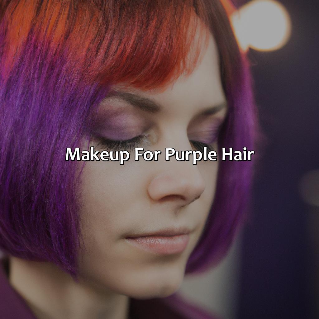 Makeup For Purple Hair  - What Colors Go With Purple Hair, 