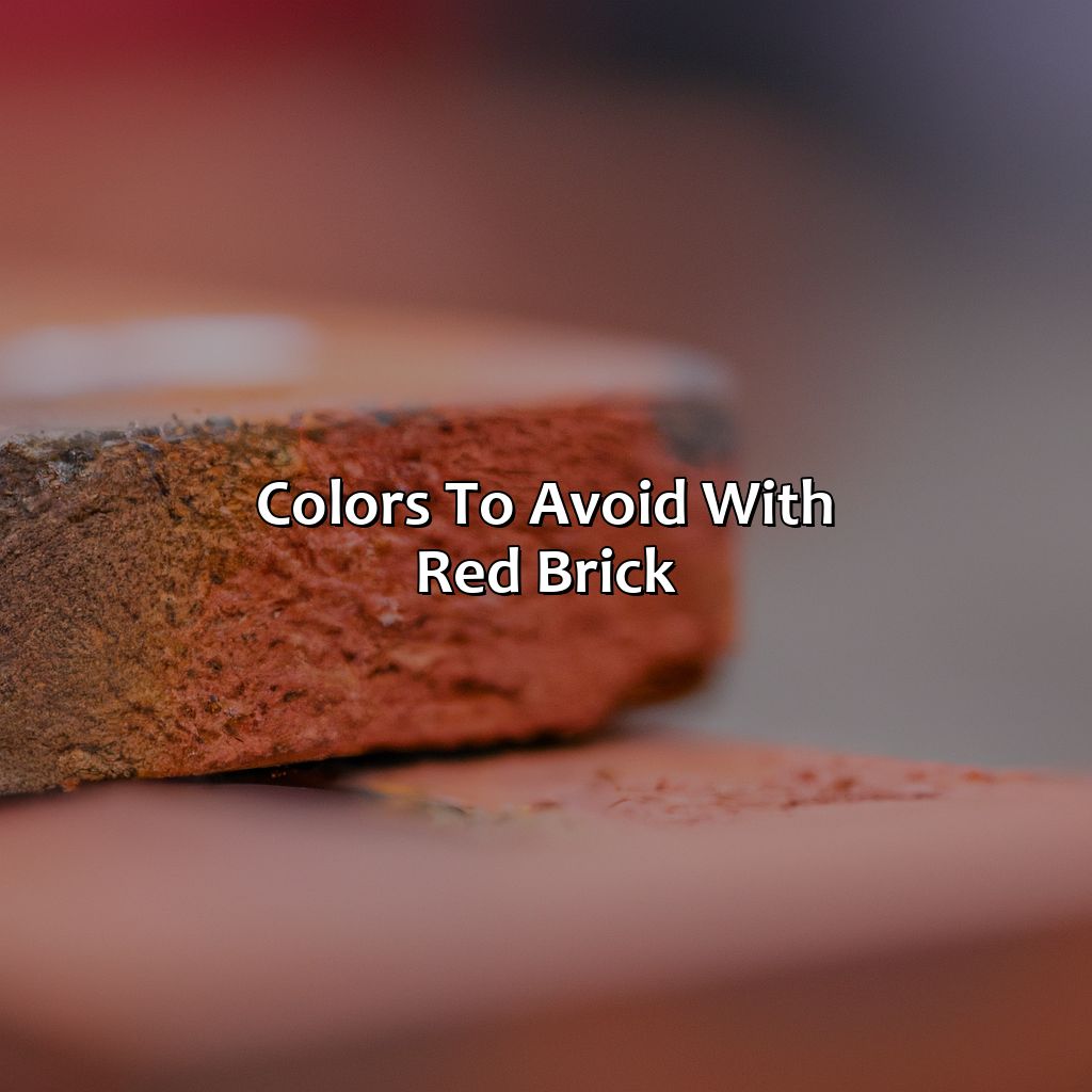 Colors To Avoid With Red Brick  - What Colors Go With Red Brick, 