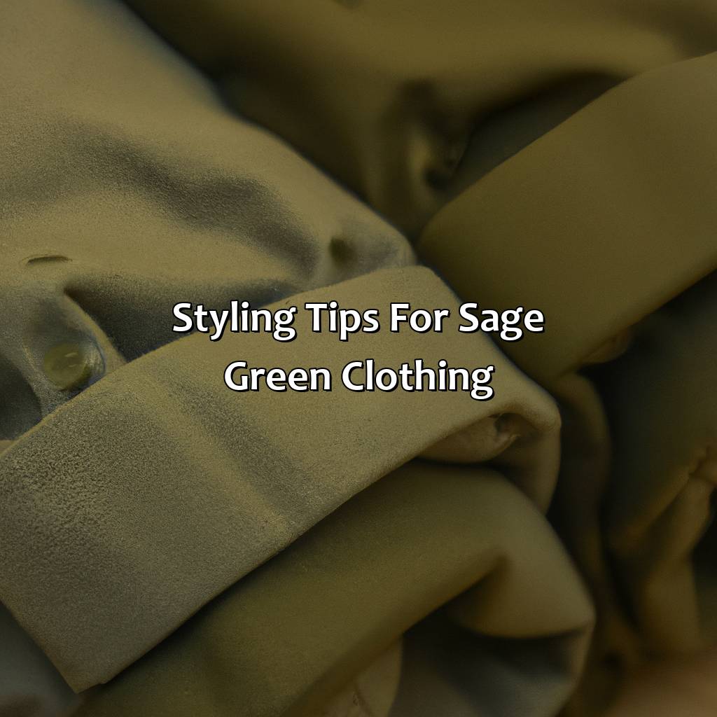 Styling Tips For Sage Green Clothing  - What Colors Go With Sage Green Clothing, 