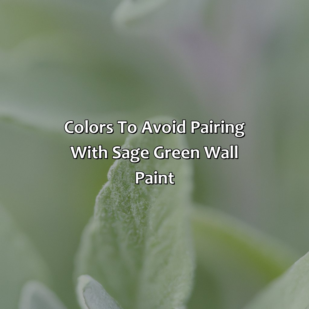 Colors To Avoid Pairing With Sage Green Wall Paint  - What Colors Go With Sage Green Wall Paint, 