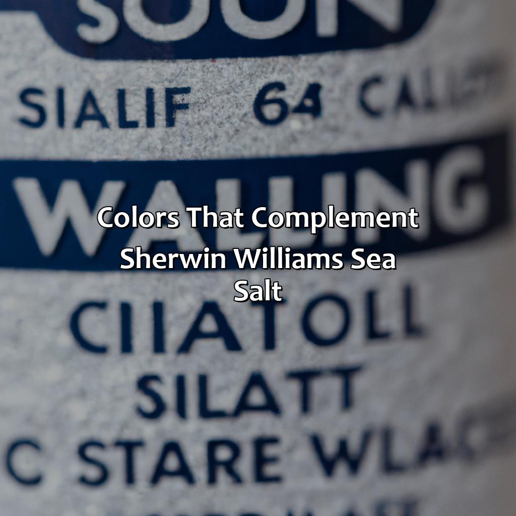 Colors That Complement Sherwin Williams Sea Salt  - What Colors Go With Sherwin Williams Sea Salt, 