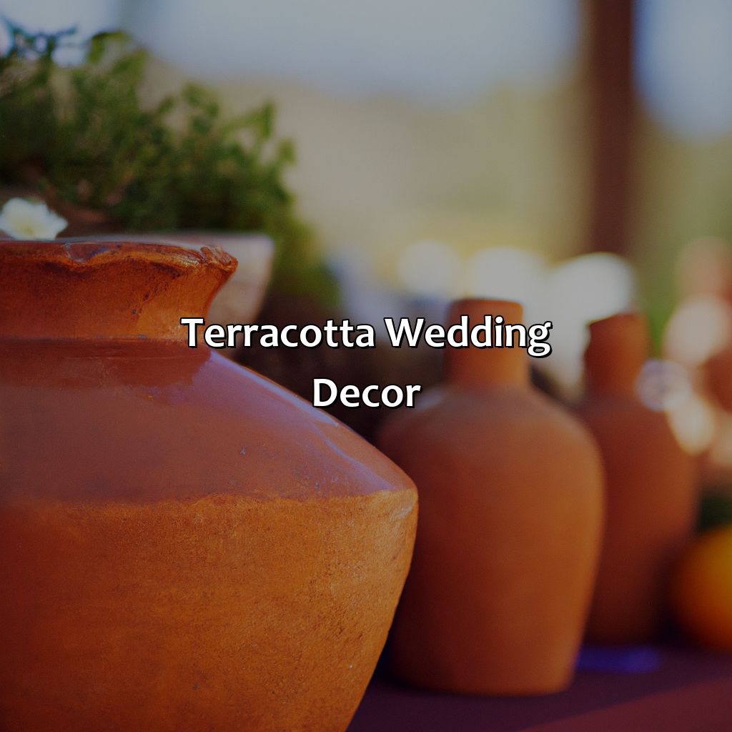 Terracotta Wedding Decor  - What Colors Go With Terracotta Wedding, 