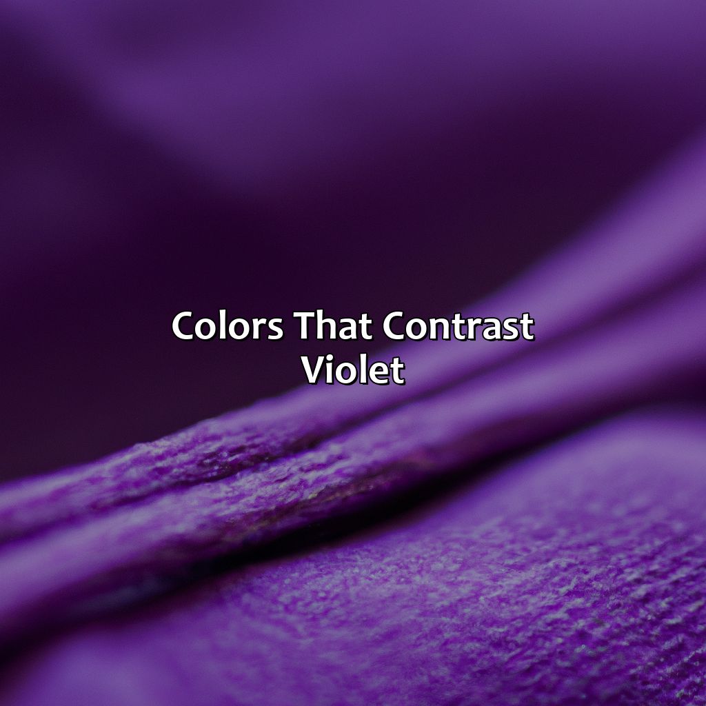 Colors That Contrast Violet  - What Colors Go With Violet, 