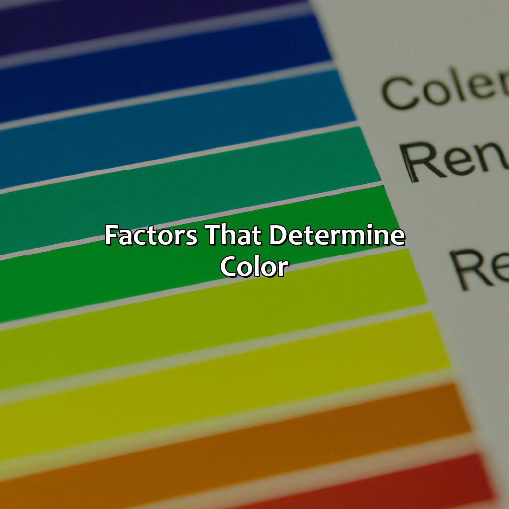 Factors That Determine Color  - What Determines The Color Of An Object?, 
