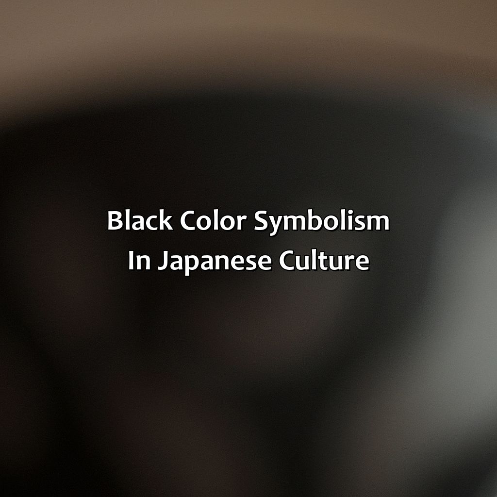 Black Color Symbolism In Japanese Culture  - What Does The Color Black Mean In Japan, 