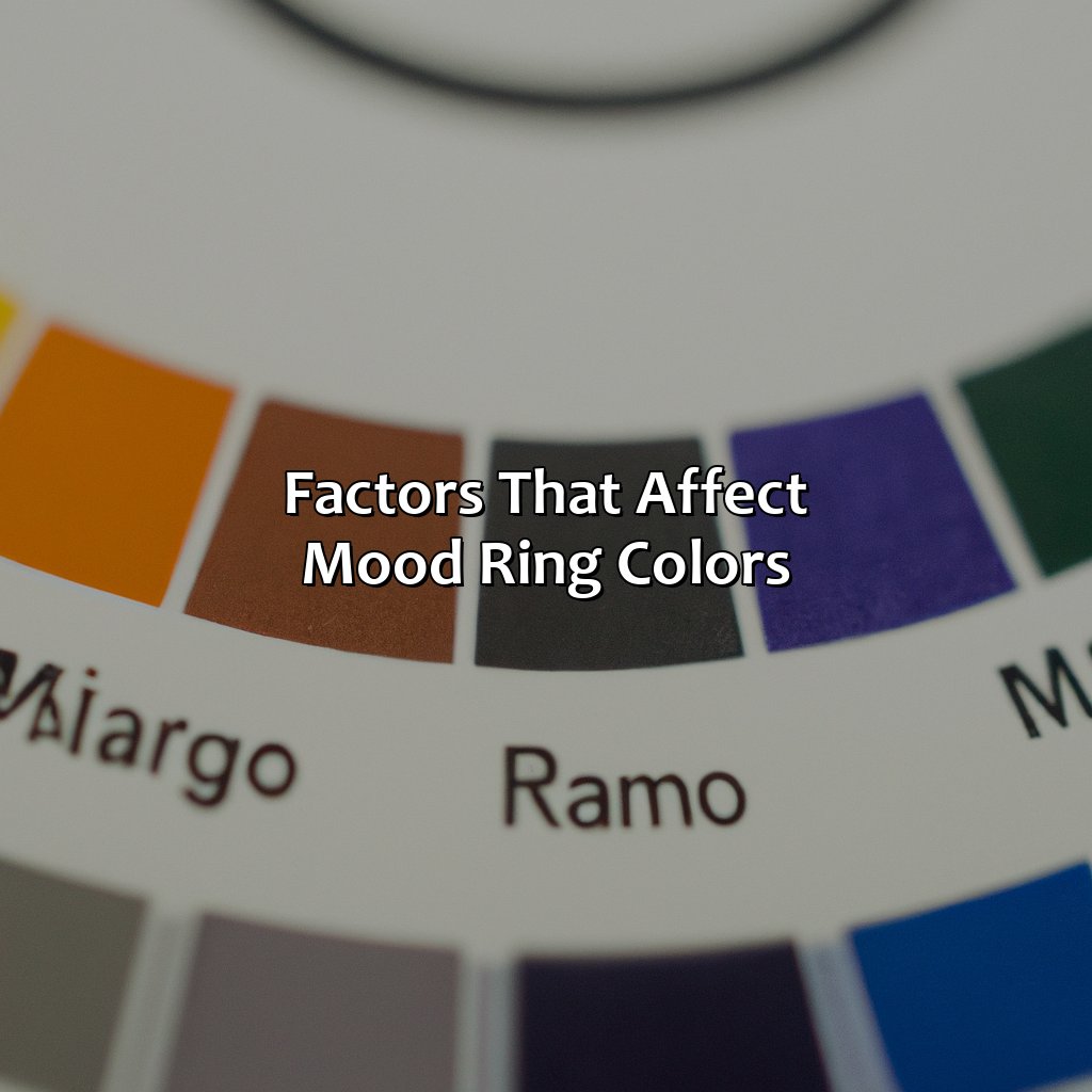 Factors That Affect Mood Ring Colors  - What Does The Color Blue Mean In A Mood Ring, 
