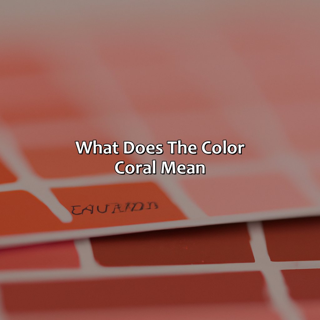 What Does The Color Coral Mean - colorscombo.com