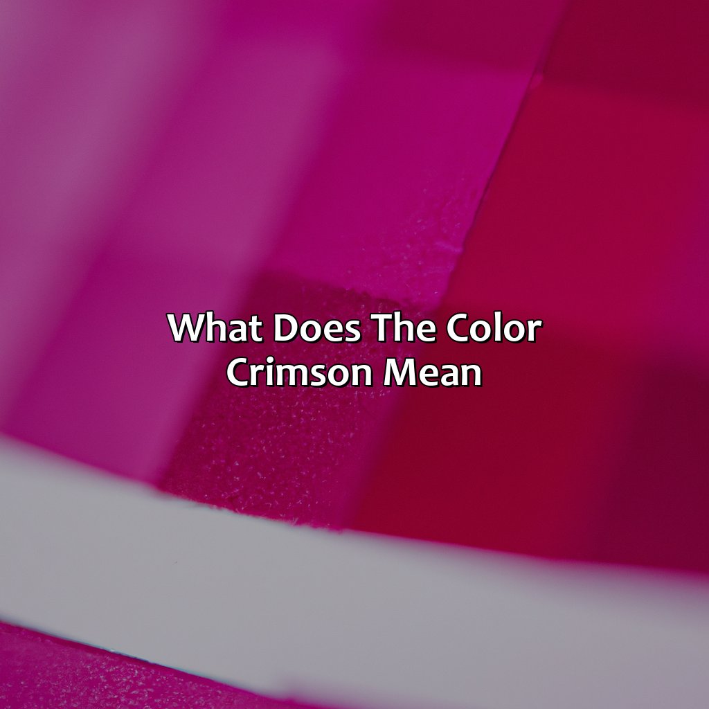 What Does The Color Crimson Mean - colorscombo.com