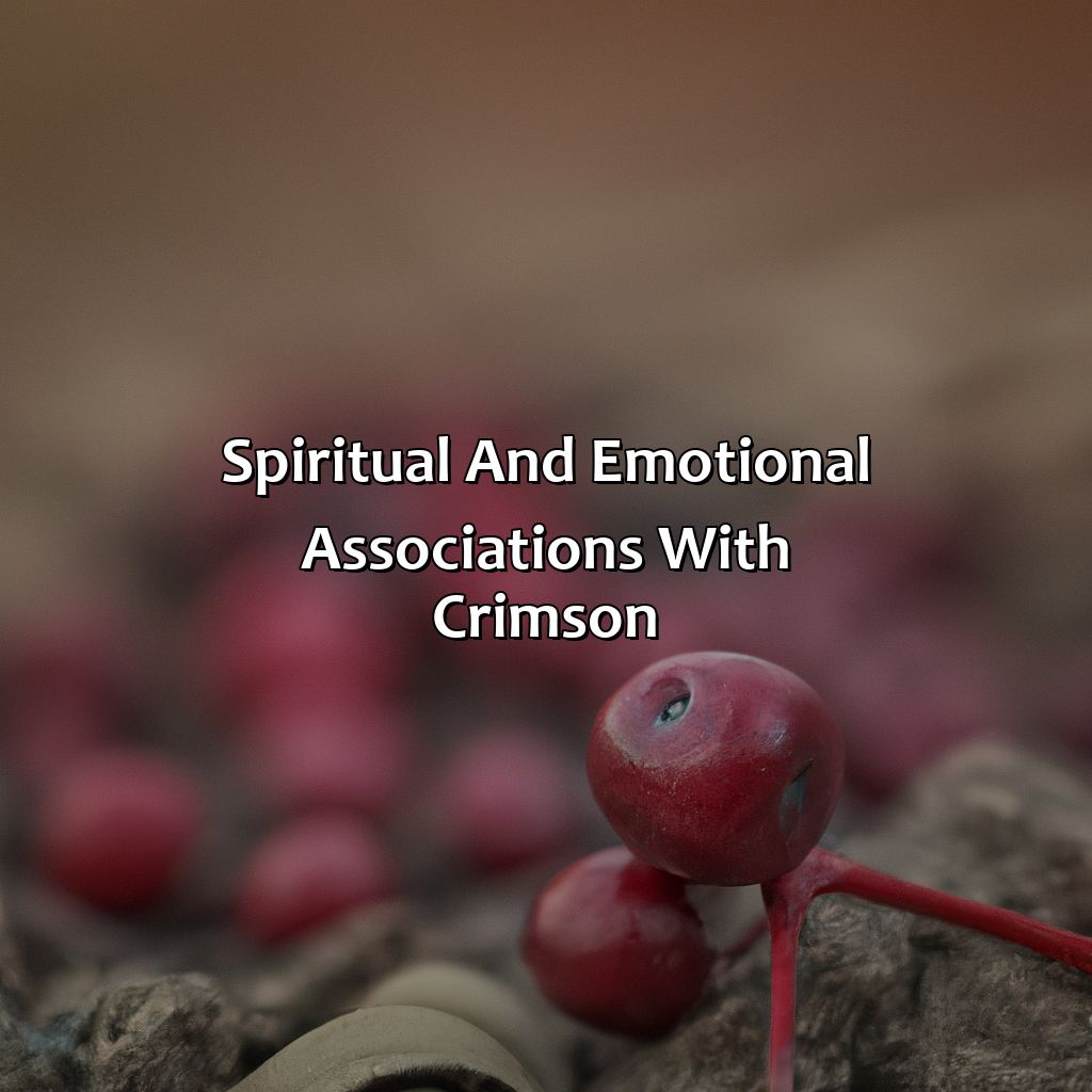 Spiritual And Emotional Associations With Crimson  - What Does The Color Crimson Mean, 