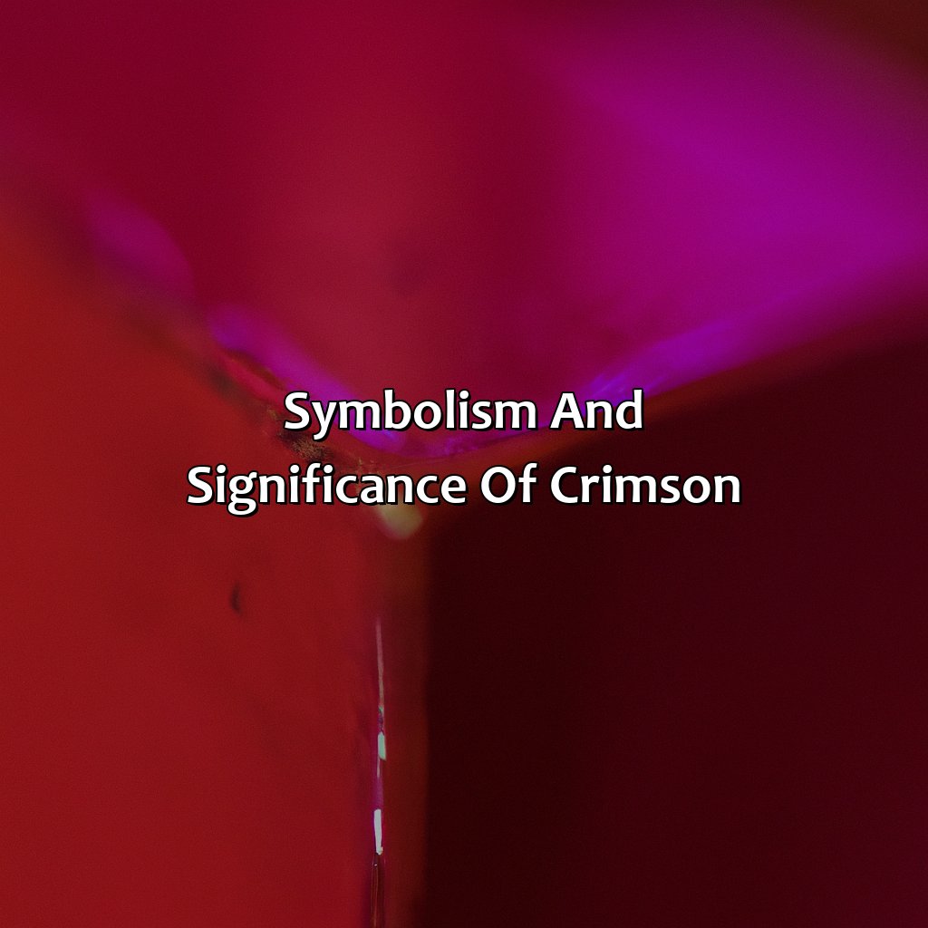 Symbolism And Significance Of Crimson  - What Does The Color Crimson Mean, 
