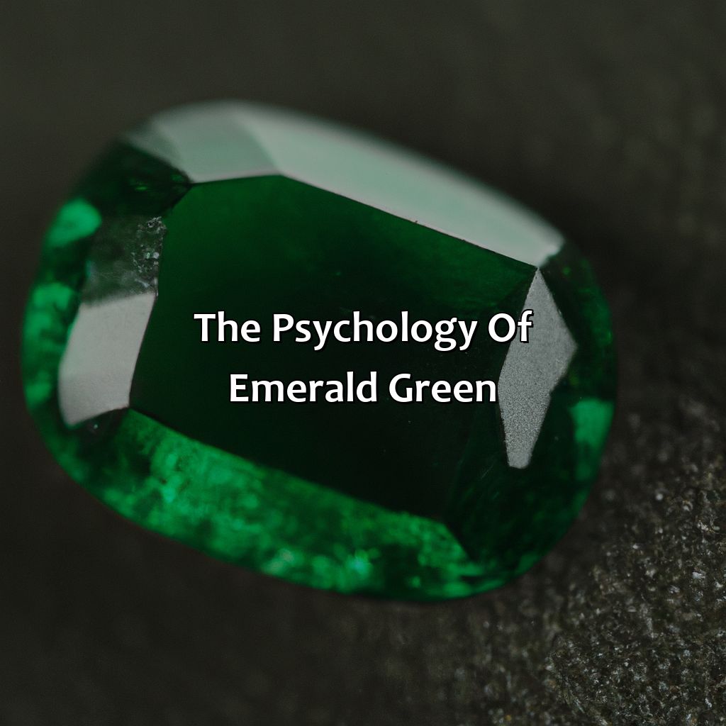 The Psychology Of Emerald Green  - What Does The Color Emerald Green Mean, 