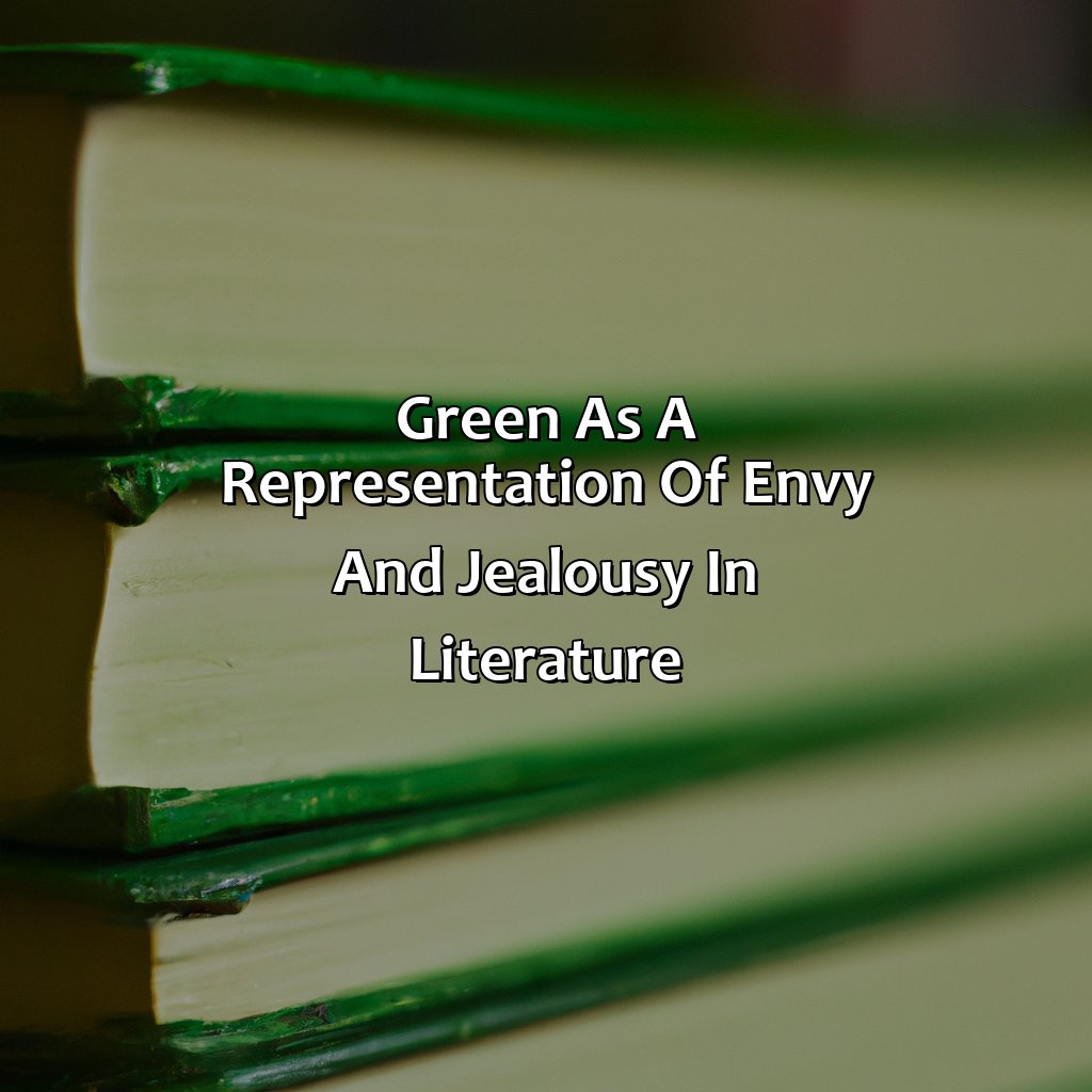 Green As A Representation Of Envy And Jealousy In Literature  - What Does The Color Green Mean In Literature, 